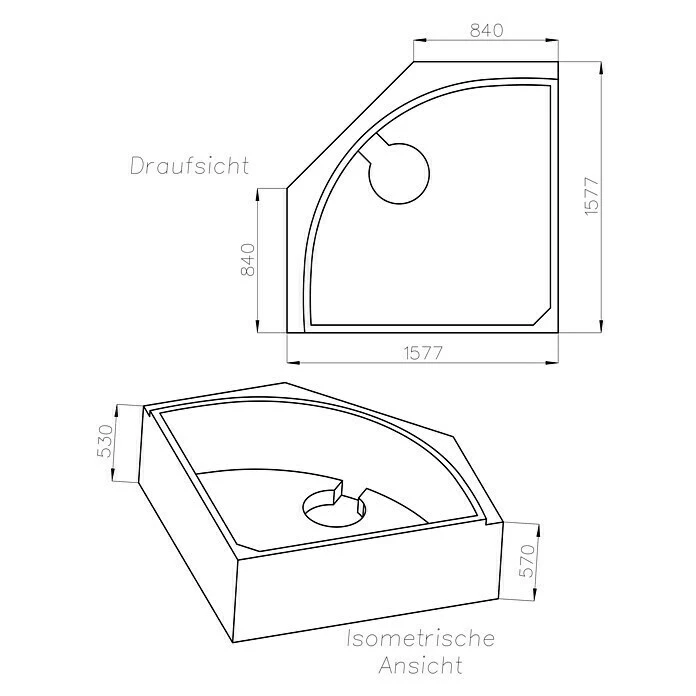 BAUHAUS Ottofond Badewannenträger Piräus Passend Für: Ottofond Eckbadewanne Piräus 151 X 151 Cm – Bild 2