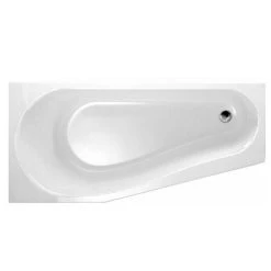 BAUHAUS Geberit Renova Nr. 1 Comprimo Badewanne Rechtsseitig, 160 X 75/50 X 44 Cm, Sanitäracryl, Weiß