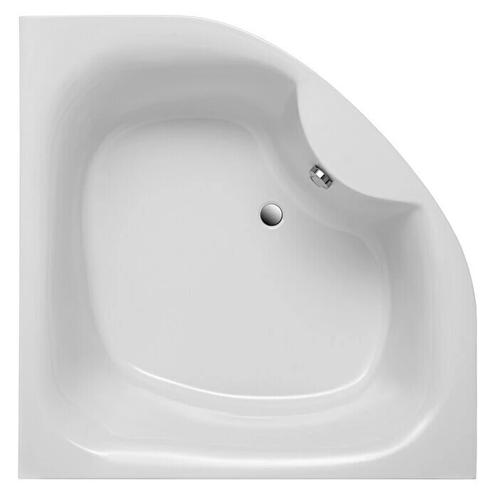 BAUHAUS Ottofond Eckbadewanne Largo 140 X 140 Cm, Sanitäracryl, Weiß – Bild 2