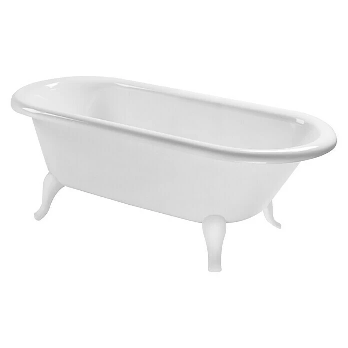 BAUHAUS Villeroy & Boch Freistehende Badewanne Hommage 177 X 77,1 Cm, Quaryl, Weiß