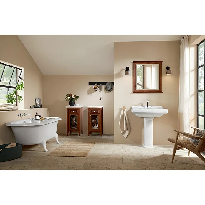 BAUHAUS Villeroy & Boch Freistehende Badewanne Hommage 177 X 77,1 Cm, Quaryl, Weiß – Bild 2