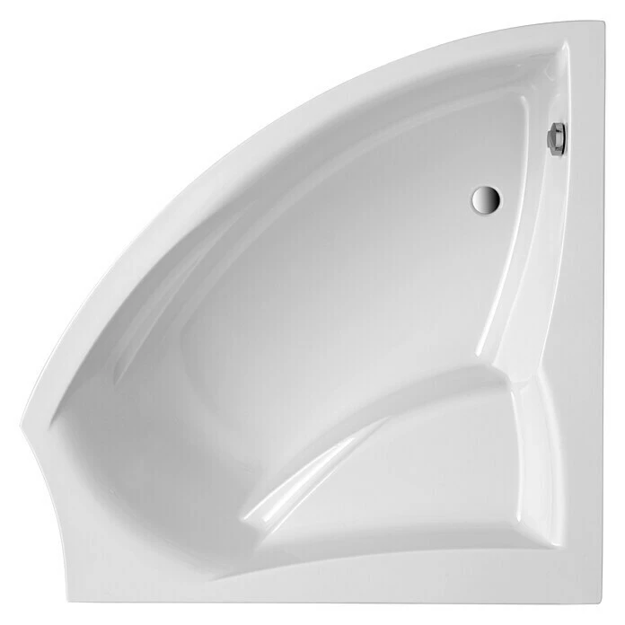 BAUHAUS Ottofond Eckbadewanne Santorin Rechtsseitig, 150 X 150 Cm, Sanitäracryl, Weiß – Bild 2