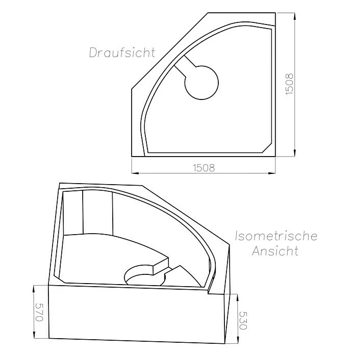 BAUHAUS Ottofond Wannenträger Maya Passend Für: Ottofond Eckbadewanne Maya 145 X 70 Cm – Bild 2