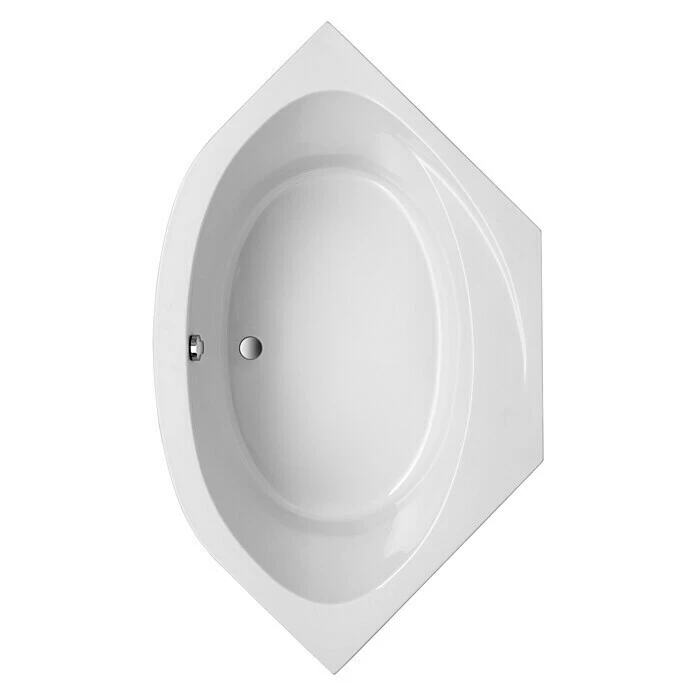 BAUHAUS Ottofond Eckbadewanne Almeria 150 X 150 Cm, Sanitäracryl, Weiß – Bild 2