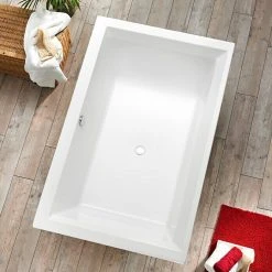 BAUHAUS Ottofond Badewanne Phenix 190 X 120 Cm, Sanitäracryl, Weiß