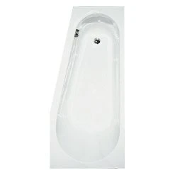 BAUHAUS Camargue Badewanne Miramas Rechtsseitig, 160 X 75 Cm, Sanitäracryl