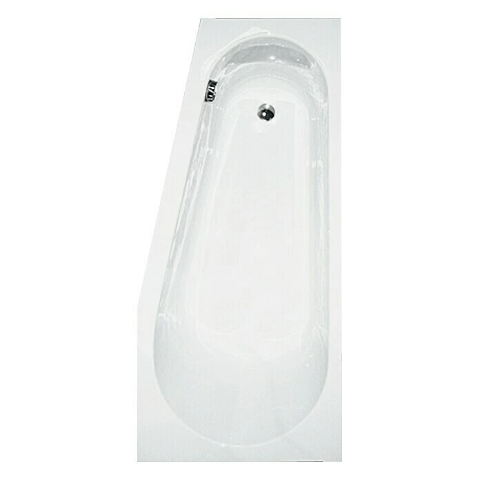 BAUHAUS Camargue Badewanne Miramas Rechtsseitig, 160 X 75 Cm, Sanitäracryl