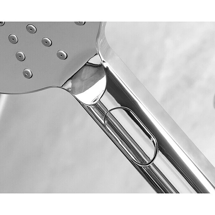 BAUHAUS Camargue Brausegarnitur Selfoss Art Strahl: Kraftvoller Duschregen, Sanfter Duschregen Mit Nebenregen, Sanfter Duschregen Mit Luftumsprudeltem Duschregen, Chrom – Bild 4