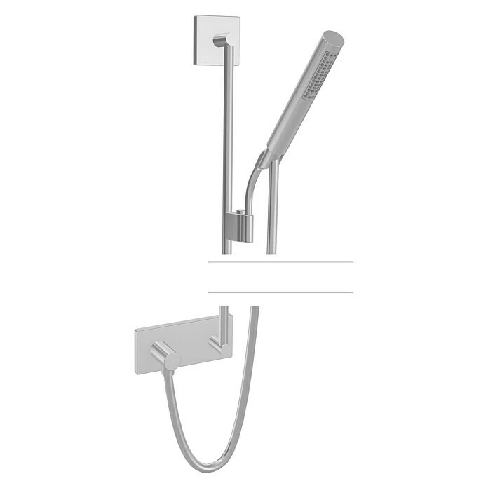 BAUHAUS Hansa Living Brausegarnitur Art Strahl: Intensiver Duschregen, Chrom