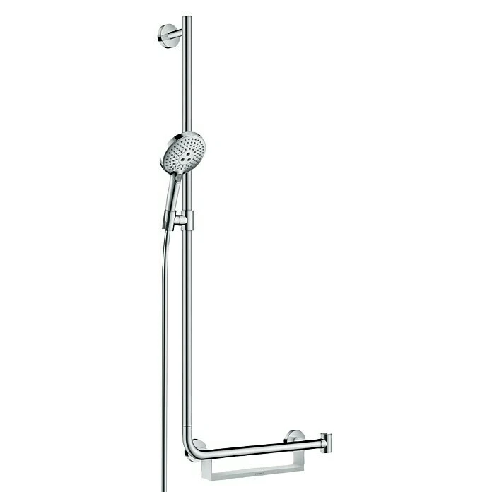 BAUHAUS Hansgrohe Brausegarnitur Raindance Select S 120 Art Strahl: Rain, RainAir, Whirl, Chrom, Halterung Rechts