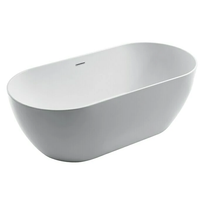 BAUHAUS Camargue Freistehende Badewanne Trento L X B: 170 X 80 Cm, 314 L, Sanitäracryl, Weiß