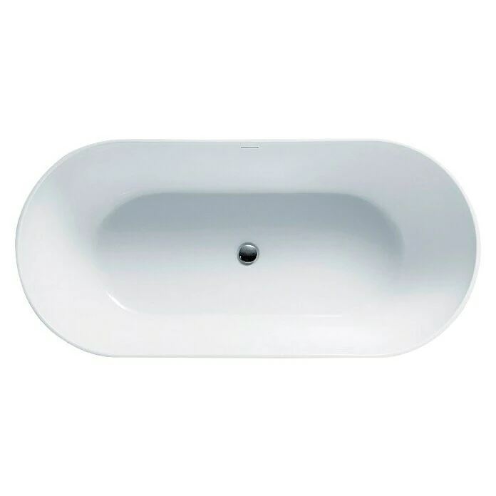 BAUHAUS Camargue Freistehende Badewanne Trento L X B: 170 X 80 Cm, 314 L, Sanitäracryl, Weiß – Bild 2