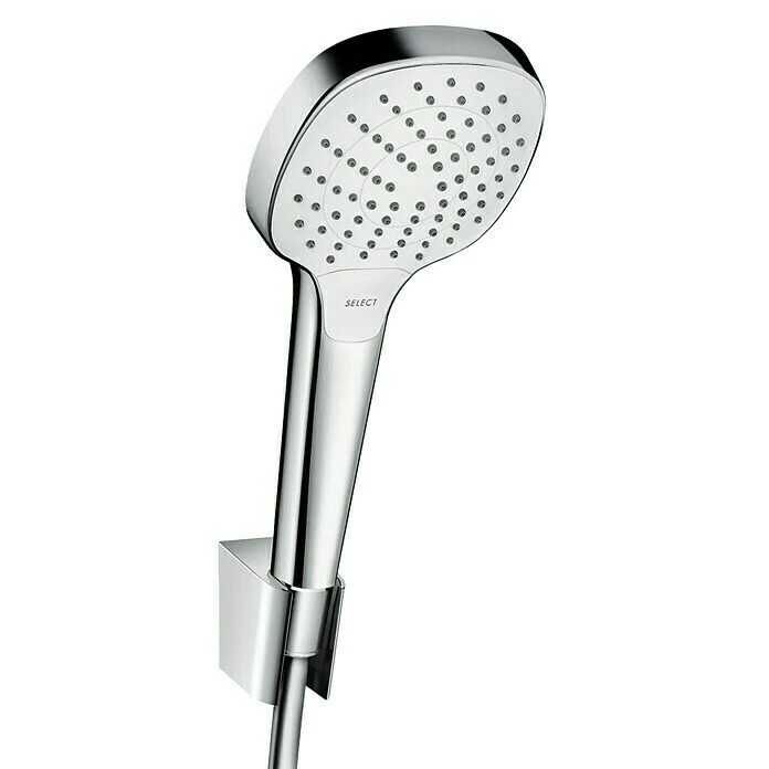 BAUHAUS Hansgrohe Brause-Set Croma Select E Vario Anzahl Funktionen: 3, Durchmesser Handbrause: 11 Cm, Chrom, Weiß