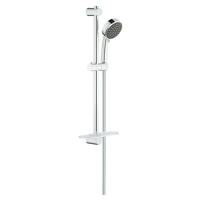 BAUHAUS Grohe Vitalio Comfort 100 Brausegarnitur Lochabstand: 47 Cm - 62 Cm, Art Strahl: Rain, Jetstrahl, Chrom, Anzahl Strahlarten: 2 Stk.