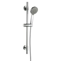 BAUHAUS Mixomat Brausegarnitur Spitter Art Strahl: Sanfter Duschregen, Massageregen, Luftumsprudelter Duschregen, Chrom