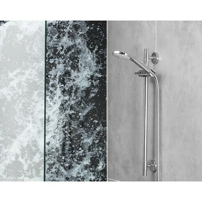 BAUHAUS Mixomat Brausegarnitur Lech Art Strahl: Sanfter Duschregen, Chrom – Bild 2