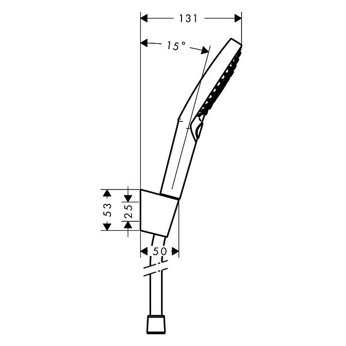 BAUHAUS Hansgrohe Brause-Set Raindance Select S 120 Anzahl Funktionen: 3, Durchmesser Handbrause: 12,5 Cm, Chrom – Bild 2