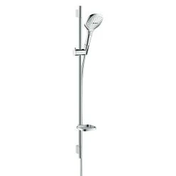 BAUHAUS Hansgrohe Brausegarnitur Raindance Select E 120 Lochabstand: 91,5 Cm, Art Strahl: Rain, RainAir, Whirl, Chrom