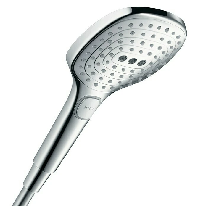 BAUHAUS Hansgrohe Brausegarnitur Raindance Select E 120 Lochabstand: 91,5 Cm, Art Strahl: Rain, RainAir, Whirl, Chrom – Bild 2