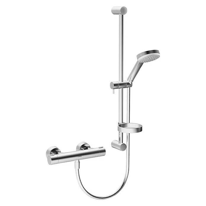 BAUHAUS Hansa Prisma Brause-Set Lochabstand: 62,5 Cm, Chrom