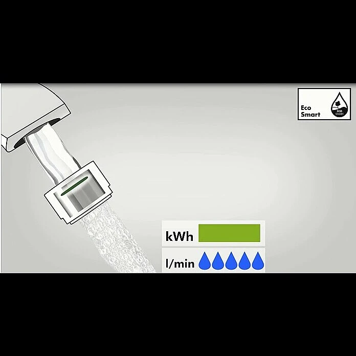 BAUHAUS Hansgrohe Crometta Brause-Set Vario/Ecostat 1001 SL Lochabstand: 62,5 Cm, Chrom – Bild 5