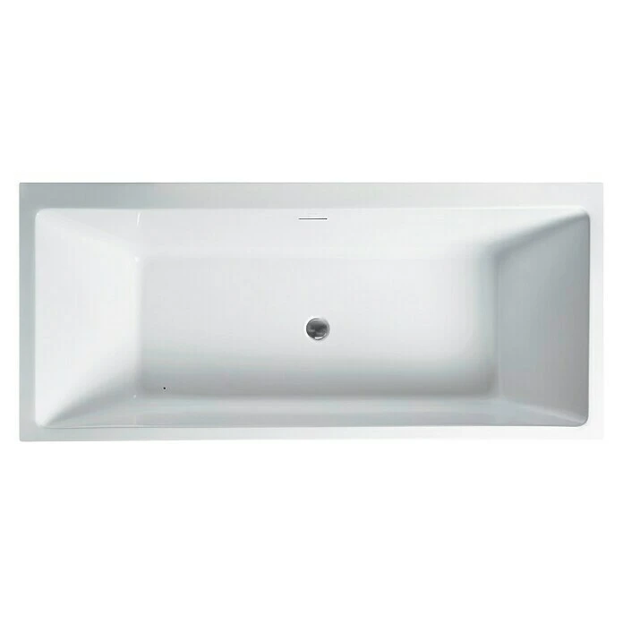 BAUHAUS Camargue Freistehende Badewanne Torino Cube L X B: 180 X 80 Cm, Sanitäracryl, Weiß – Bild 3