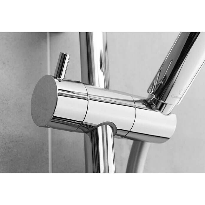 BAUHAUS Camargue Brausegarnitur Gratl Art Strahl: Kraftvoller Duschregen, Massageregen, Sanfter Duschregen Mit Luftumsprudeltem Duschregen, Chrom – Bild 6