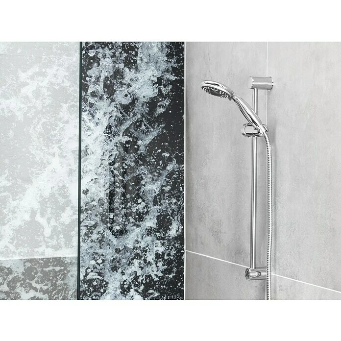 BAUHAUS Mixomat Cuba Brausegarnitur Art Strahl: Spray, Water Drop, Massage, Spray + Massage, Chrom, 150 Cm, Anzahl Strahlarten: 3 Stk. – Bild 2