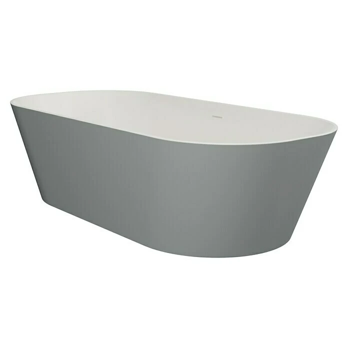 BAUHAUS Camargue Freistehende Badewanne Torino L X B: 170 X 80 Cm, 268 L, Sanitäracryl, Aluminium/Weiß – Bild 6