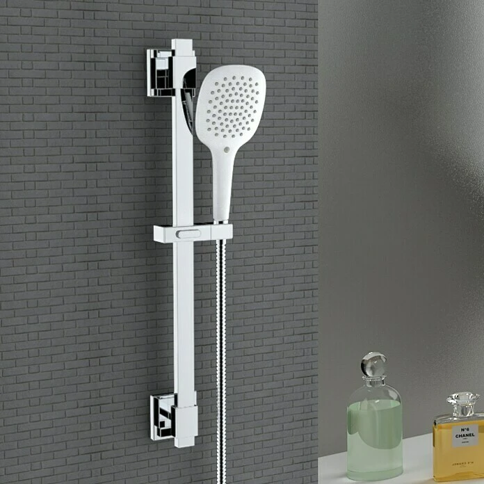 BAUHAUS Mixomat Brausegarnitur Gulfoss Art Strahl: Sanfter Duschregen, Chrom/Weiß – Bild 3