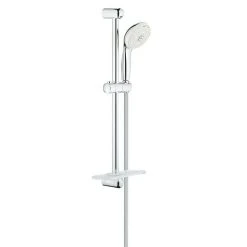 BAUHAUS Grohe Brausegarnitur Lochabstand: 62 Cm, Art Strahl: Massagestrahl, Jetstrahl, Rain, Rain O², Chrom