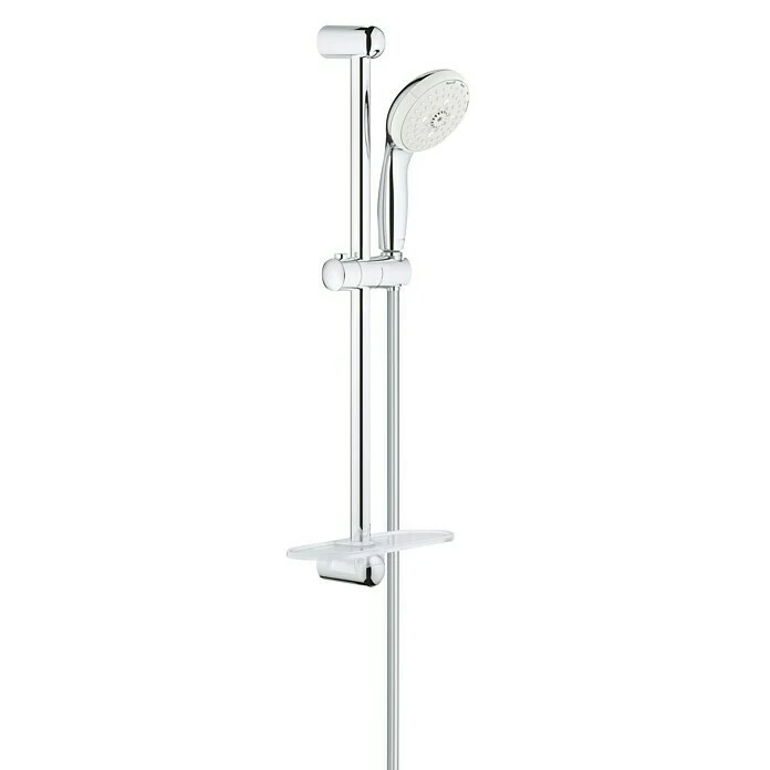 BAUHAUS Grohe Brausegarnitur Lochabstand: 62 Cm, Art Strahl: Massagestrahl, Jetstrahl, Rain, Rain O², Chrom